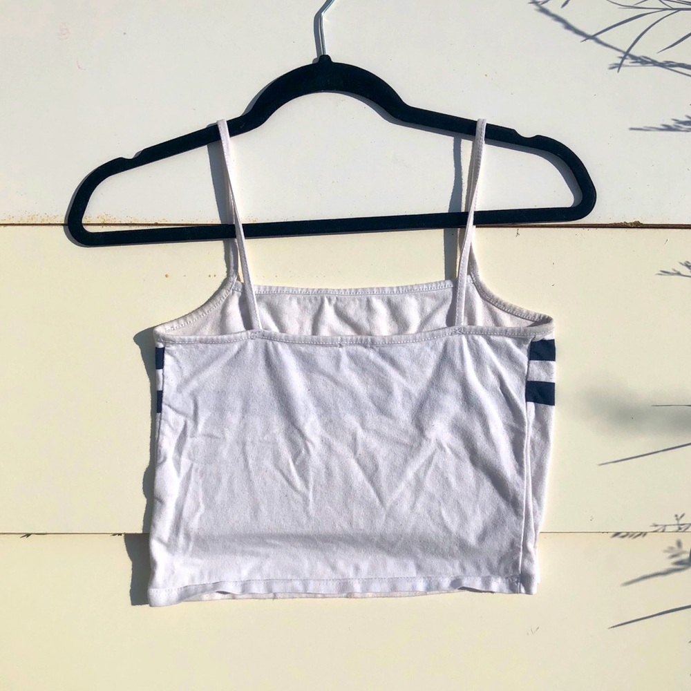 white with blue stripe tank top - Picture 2 of 3